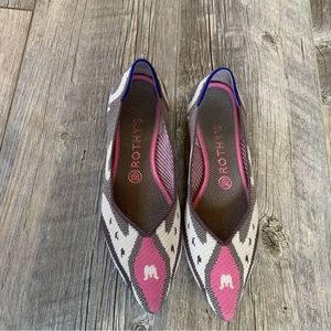 Rothy's Morrocan Rose The Point Flats Size 9